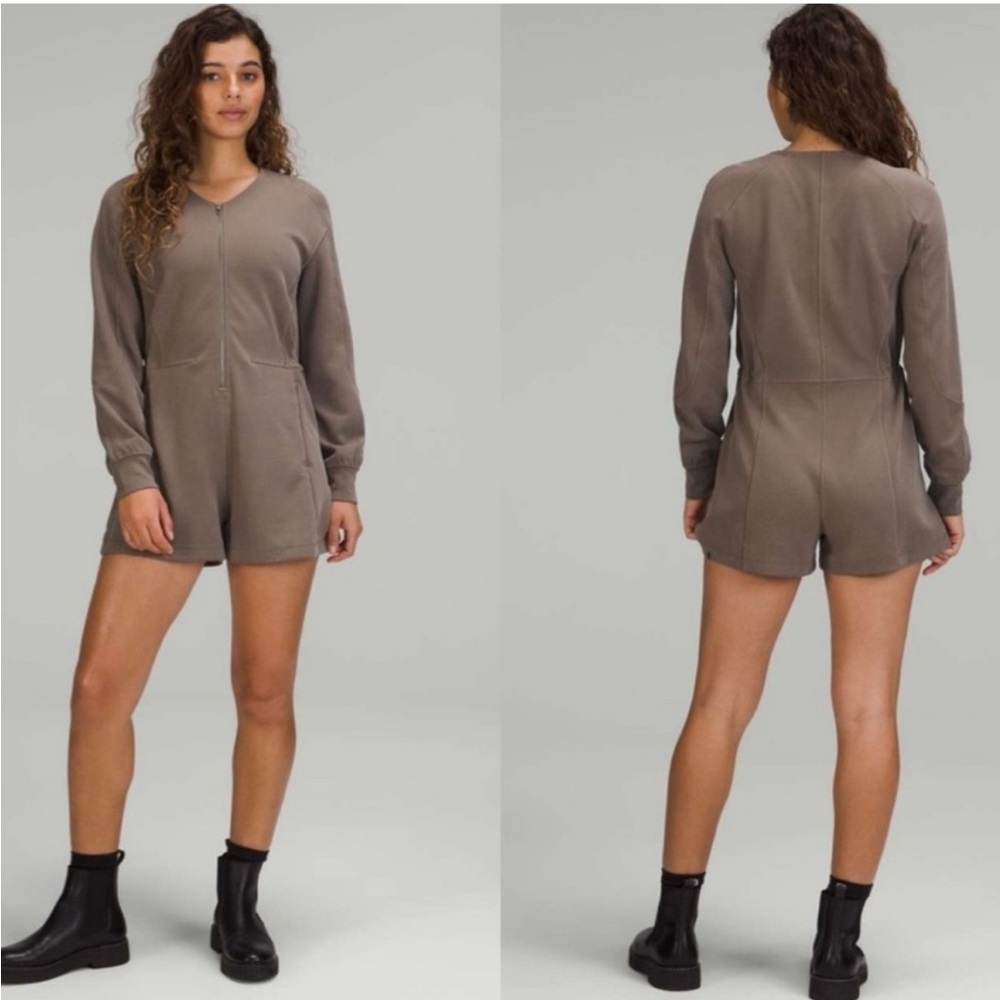 Lululemon Nomad Ribbed Softstreme Long-Sleeve Romper G